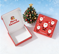 Boîtes en carton ondulé blanc pour avions, lot de 25, pour emballages cadeaux de Noël et cartons d'expédition pour petites entreprises avec feuille métallique