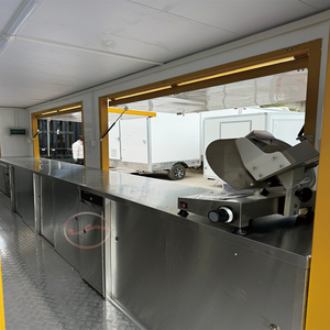 Un camion de nourriture extérieur hygiénique et aux couleurs vives pour servir une <span class=keywords><strong>cuisine</strong></span> propre et désinfectée - Product Image 4