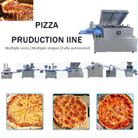 Ligne de production de pizzas de style New York Longyu SV-209, machine à former des pizzas entièrement automatique avec ajout de fromage pour les boulangeries
