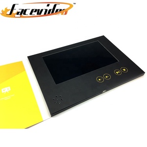 Carte de vœux en papier en gros avec écran LCD 7 pouces, brochure vidéo HD aux motifs Animaux, Fées et Amour pour le marketing professionnel - Product Image 5
