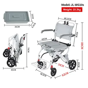 2024 New Product Toilet Wheelchair With Toilet Seat Is Portable And Collapsible For The Disabled Elderly