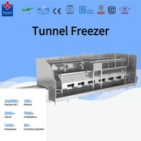 Ruimtebesparend ontwerp, snelle vriestechnologie, energiezuinige tunnelvriezer