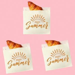Sacs à emporter personnalisés avec logo pour frites, pain, beignets, croissants, biscuits, sacs en papier alimentaire résistants à l'huile - Product Image 2