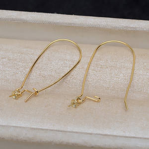 S925 Silver Simple Style Earrings with 4818 Ear Buckles 7-10 Pearl Accessories Fine Circle DIY <b>Jewelry</b> <b>Findings</b> & <b>Components</b> - Product Image 4