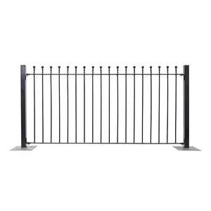 Clôture en fer forgé pour la maison, fabriquée en Chine, designs variés, décoration murale extérieure pour jardin, clôture en aluminium noir, clôture métallique - Product Image 1