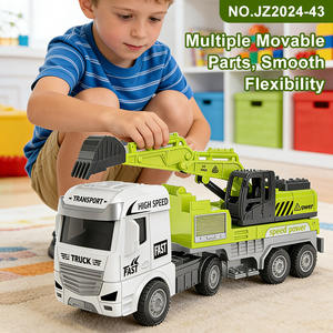 Customized Inertia Tow Head Excavator Truck Friction <strong>Toy</strong> Vehicle Children Engineering Digger <strong>Lorry</strong> for Kids' Playtime - Product Image 6