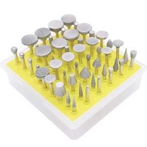 Ensemble de 50 fraises diamantées, fraises diamantées pour <span class=keywords><strong>outil</strong></span> rotatif <span class=keywords><strong>Dremel</strong></span> - Product Image 2