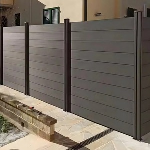 Juego de Paneles de Cercas de WPC (Compuesto de Madera y Plástico), Fácil Instalación, Cercas de Privacidad para Exteriores - Product Image 5