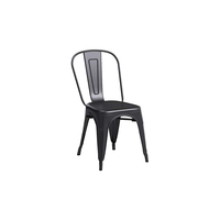 Chaise Tollix empilable rouge en fer forgé, style vintage français, robuste, pour café, bistrot, restaurant, hôtel