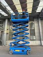 Plateforme élévatrice à ciseaux électrique hydraulique de 12 m sur roues, fabriquée en Chine, à vendre