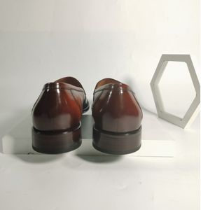 Trendy Echte Koe Lederen Zakelijke Schoenen Heren Goodyear Italiaanse Loafers Schoenen Voor Heren Luxe Casual Heren Jurk Schoenen & Oxford - Product Image 6