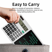 Kalkulator Notepad 2-in-1 dengan Desain Lipat Ringan untuk Perjalanan dan Pekerjaan