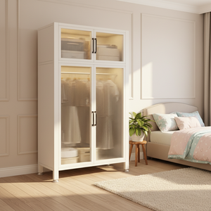 Armario de Acero Moderno y Sencillo, Armario Metálico para Dormitorio, Resistente a la Humedad, Estilo Moderno y Lujoso, Personalizable - Product Image 2