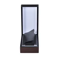 Boîte cadeau de luxe en bois pour parfum, avec logo personnalisé, placage MDF, emballage pour flacon de parfum, boîte de rangement pour cosmétiques et cadeaux à domicile