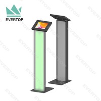 LSF09B LED Back-Lit Brandable Tablet Holder Anti Theft Tablet Stand POS Tablet Security Stand pour iPad Android 12.9 "10" 11 ".