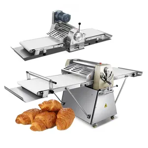 Thương Mại Bột Flatten Máy Đông Lạnh Puff Pastry Machine, Hai Con Lăn Đan Mạch Pastry Sheeter Máy