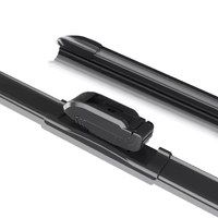 Limpiaparabrisas de coche sin hueso multifunción Bozhi para todas las estaciones, limpiaparabrisas doble suave Universal, 1 pieza para Audi Corolla Rav4
