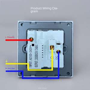Interruptor de pared estándar americano con enchufe eléctrico, lámpara de pared de 13A, lámpara de pared con USB tipo C de carga rápida, enchufe para mesa auxiliar. - Product Image 5