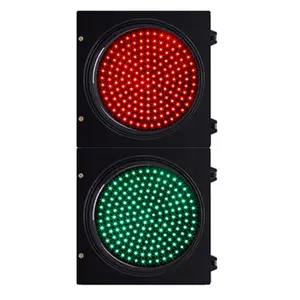 red green LED traffic light of 300 200mm for road system