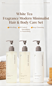 Amenidades Ecológicas para Hoteles, Gel de Ducha Líquido de 500 ml, Set de Baño, Champú, Acondicionador, Gel Corporal, Loción en Botellas con Logotipo Personalizado - Product Image 5