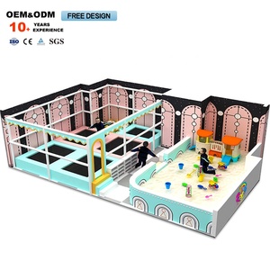 Children's Indoor Blue-Themed Parkour Trampoline Equipment Plastic Naughty Castle for <b>Physical</b> Training Restaurants Trampoline - Product Image 5