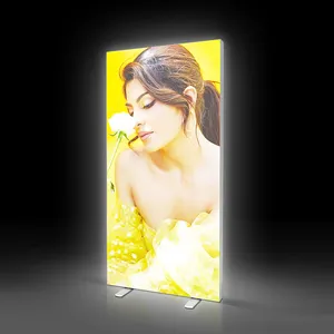 Single Sided Fabric Light Box Illumination Free Standing Trade Show Led Advertising Light Box