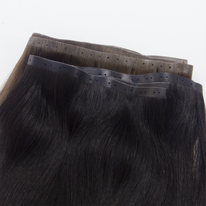 Extensions de cheveux humains russes vierges 100% naturels, de qualité supérieure, <span class=keywords><strong>XO</strong></span> Invisible Machine Double Weft Skin Weft Butterfly Weft avec trous - Product Image 1