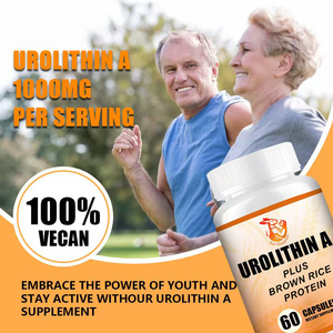 Cápsulas de Urolithin A de Alta Calidad, Proteína de Arroz Integral, Apoya el Rendimiento en el Ejercicio, Resistencia y Fuerza, Cápsulas Veganas - Product Image 4