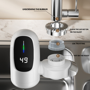 Nuevo Calentador <span class=keywords><strong>de</strong></span> <span class=keywords><strong>Agua</strong></span> Eléctrico Instantáneo <span class=keywords><strong>de</strong></span> 3000 W con Calentamiento Rápido y Pantalla Digital, Grifo para Baño Pequeño Sin Instalación - Product Image 6