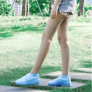 <b>Waterproof</b> Silicone Shoe <b>Cover</b> High Top Rain Boots <b>Cover</b> Non-slip Shoes Protector Outdoor Reusable Thickened Footwear Children - Product Image 4