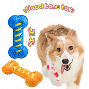 Natural Rubber <strong>Dog</strong> Chew <strong>Bone</strong> Squeaky Noise-Making Toy Aggressive Chewers Tough <strong>Dental</strong> Molar Stick for Medium Large <strong>Dogs</strong> - Product Image 2