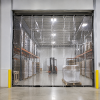 Rideau en bande de PVC transparent sur mesure, multicolore, 450-650 g/m², largeur 3,2 m, pour portes anti-poussière d'usine