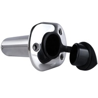 Acier inoxydable 316 Marine Slimline Angled Canne À Pêche Titulaire 90 Degrés 50x240mm Kayak Navire Yacht Bateau Matériel Accessoires