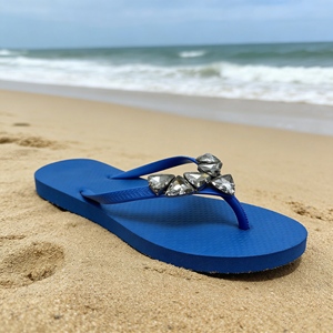 Pantuflas para Mujer, Suela <span class=keywords><strong>de</strong></span> Goma Eva, Pantuflas Personalizadas con Logotipo, Sandalias <span class=keywords><strong>de</strong></span> <span class=keywords><strong>Playa</strong></span> para Mujer, Calzado <span class=keywords><strong>de</strong></span> Verano con Pedrerí<span class=keywords><strong>a</strong></span> - Product Image 2