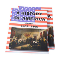 Impression personnalisée en gros Histoire offset Impression Livres anglais Boîte Magazine Catalogue Chine-Made Papier Durable Carton