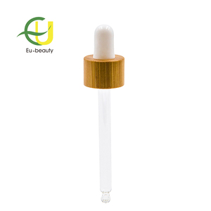 Bouteille en verre pour huile essentielle de qualité supérieure, 18 mm, 20 mm, 24 mm, avec <span class=keywords><strong>bouchon</strong></span> en bambou et compte-gouttes - Product Image 2