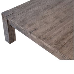 Mesa de Centro de Madera de Pino Reciclada, Estilo Transicional, Acabado Natural Antiguo - Product Image 3