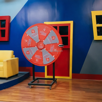 Roue de la Fortune pour Fêtes : Roue à Prix LED Personnalisable avec Texte et Logo, Accessoire Marketing Interactif