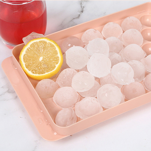 Couvercle de ménage en plastique Silicone rond bac à glaçons boîte avec couvercle boule de glace en gros - Product Image 2
