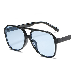 Custom Logo Fashion Fashion Men Women Candy Color Big <b>Frame</b> Pilot <b>Sunglasses</b> Double Beams <b>Square</b> <b>Sunglasses</b> - Product Image 3