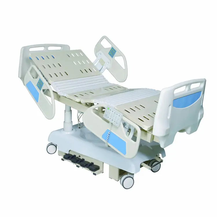 Hete Verkoop 8-functie Verpleegtafel Bed Goede Prijs Medisch Icu Noodgeval Guangzhou Abs Iv Stand Instrument Elektrisch Ziekenhuisbed