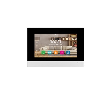 Interphone vidéo Linux Sheng Qiong avec écran tactile 7 <span class=keywords><strong>pouces</strong></span>, résolution 1024x600, moniteur quadruple <span class=keywords><strong>24</strong></span>/7, contrôle via l'application Smart Life, en aluminium trempé - Product Image 1