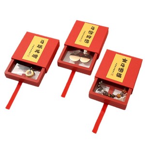 Floating Box Jewelry Storage Box With Year Of The Horse Stickers For Necklace Ring Earring Bracelet Organizing Packaging - Product Image 2