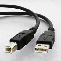 Kabel Printer USB 2.0 Super Cepat Berbahan Metal TPE Jacket PVC Braid Tipe A/B Male to Male untuk Daya, Data, dan Pengisian Daya Komputer