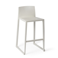 Tabouret de bar commercial moderne en bois massif pour restaurant, avec repose-pieds, hauteur de comptoir, pour salle à manger
