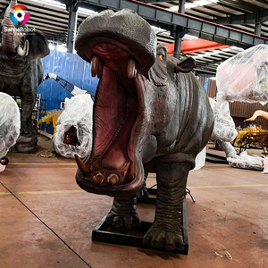 Hippopotamus Animatrónico Personalizado de Tamaño Real para Uso en Interiores en Parques Temáticos, Centros Comerciales, Parques de Aventuras, Aeropuertos y Guarderías - Product Image 2