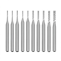 Lucas Tools OEM/ODM Fraise à rainurer profonde micro, à deux dents, à bout carré, en carbure, pour machines-outils CNC et fraisage conventionnel