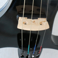 Violon électrique de couleur noire, instrument de promotion, de bonne qualité, prix d'usine