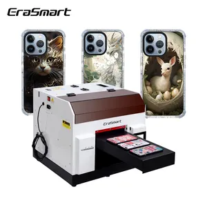 Erasmart Customize Imprimante A4 LED UV Printer For Sticker Wood Glass Metal