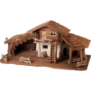 ZICOM Germany Nativity Stable 100x41x44cm for 11-15cm <b>Figures</b> <b>Christmas</b> Decorations Model 9069-S050 - Product Image 1